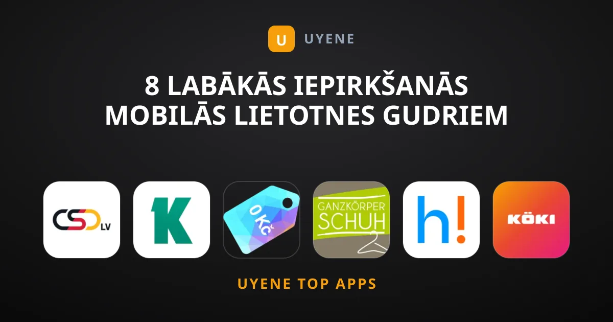 8 labākās Iepirkšanās mobilās lietotnes gudriem pirkumiem